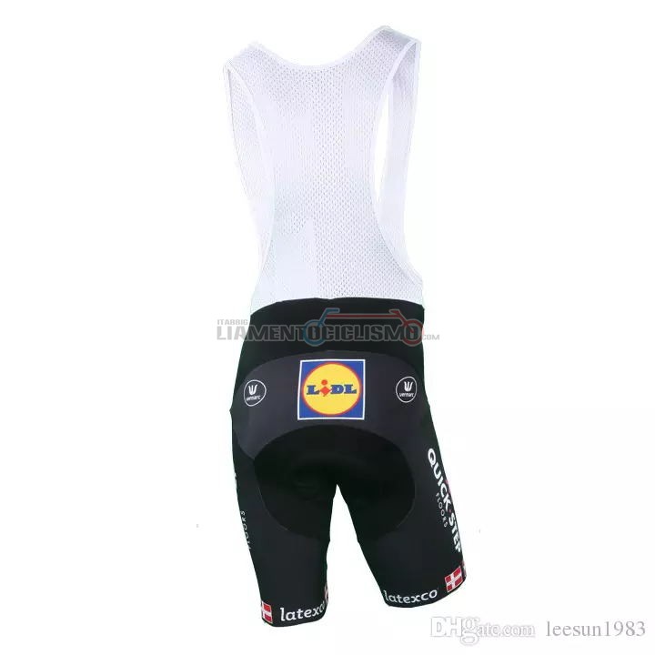 2018 2019 Abbigliamento Ciclismo Quick Step Floors Campione Danimarca Manica Corta 2018